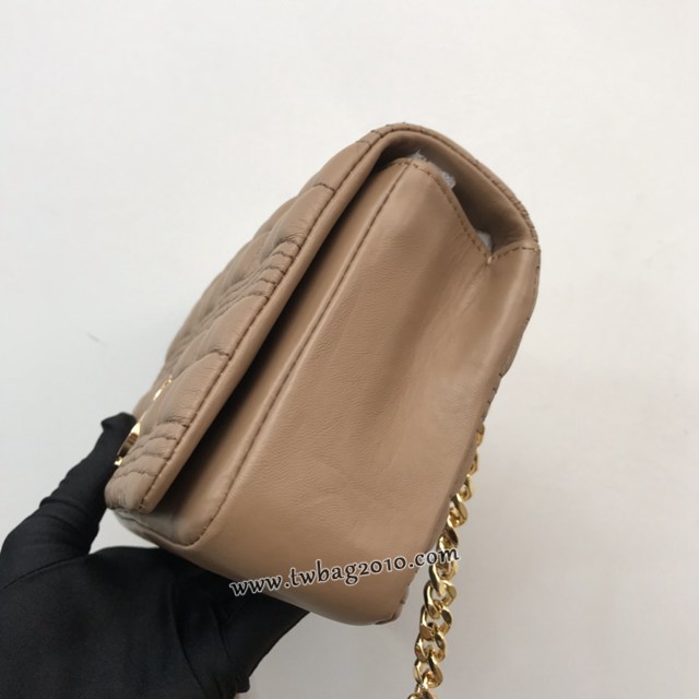 Burberry專門店新款羊皮小號TB蘿拉包 巴寶莉絎縫品牌格紋鏈條單肩挎背女包 yxb1545